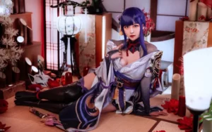 sexy cosplay raiden shogun genshin impact